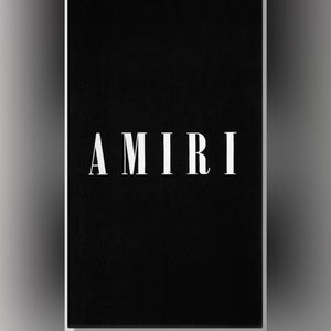 AMIRI Core Logo Cotton Towel in Black